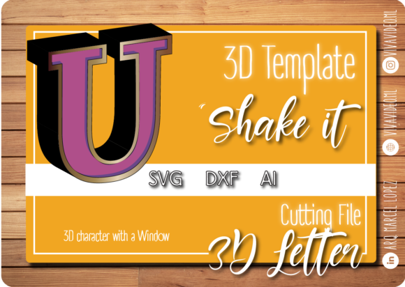 Download 3D Letter with Window: U - Premium Bundle