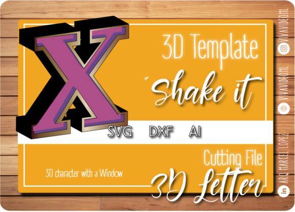 Download 3D Letter with Window: X - Premium Resources