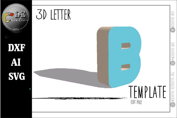 Download 3D Letter Rounded: B - 3d letter Collection