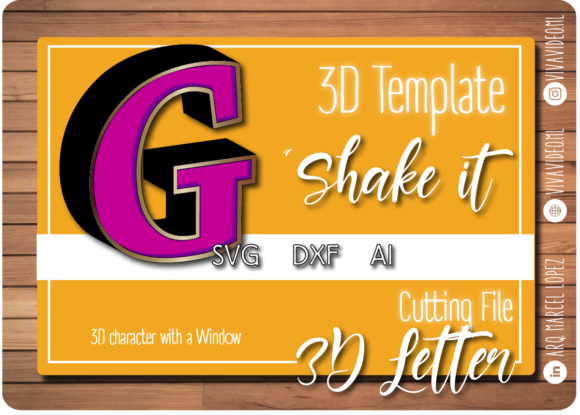 Download 3D Letter with Window: G - 3d letter Collection
