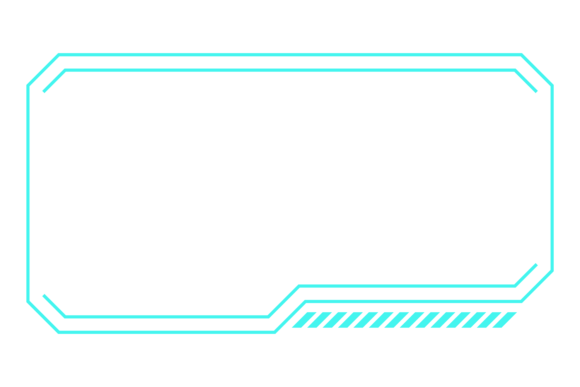 Download Hud Frame Neon Line Border. Futuristic D - Neon line Collection